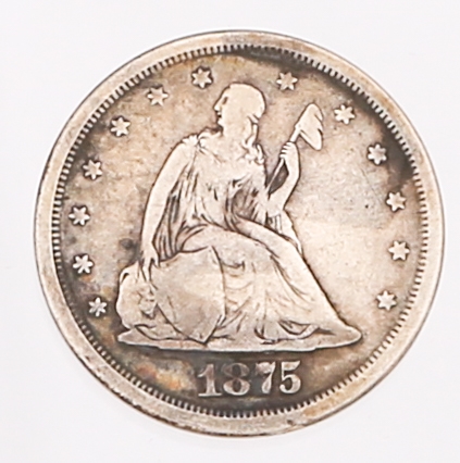1875 SAN FRANCISCO MINT 20 CENT PIECE SILVER COIN