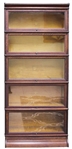 MACEY FIVE SECTION OAK BARRISTER BOOKCASE 