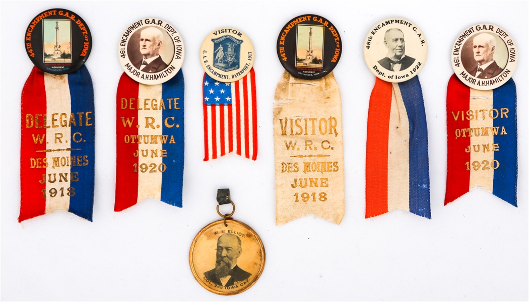 EARLY 20TH CENT GRAND ARMY OF THE REPUBLIC (GAR) BADGES