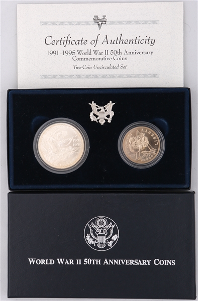 1991-1995 WWII 50TH ANNIVERSARY COIN MINT SET