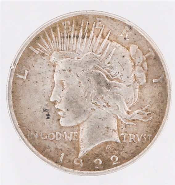 UNITED STATES SILVER PEACE DOLLAR - 1922P