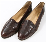 WOMENS COLE HAAN BROWN LEATHER LOAFERS