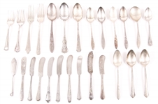 SILVER PLATED FLATWARE - SPOONS, FORKS, SPREADERS