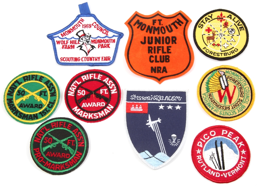 MIXED MERIT & AWARD PATCHES - BOY SCOUTS, NRA & MORE