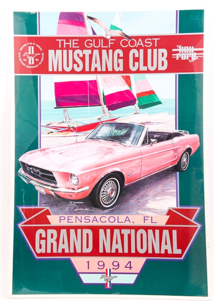 GULF COAST MUSTANG CLUB GRAND NATIONAL 1994 POSTER