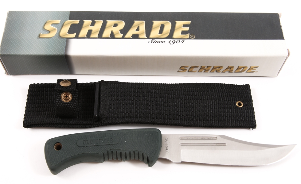 SCHRADE OLD TIMER 140OT TRAIL BOSS FIXED BLADE KNIFE
