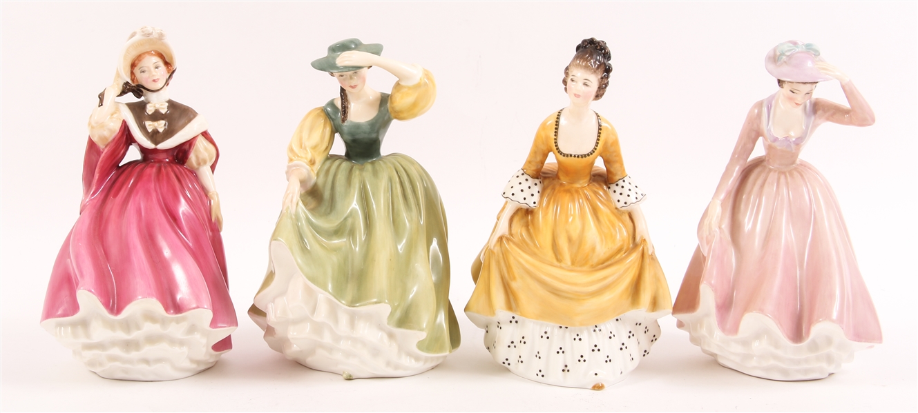 ROYAL DOULTON FIGURINES OF WOMEN - LOT OF 4