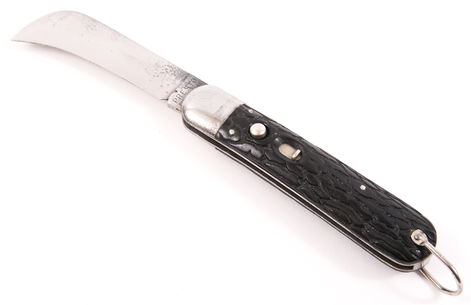 20TH C. SCHRADE PRESTO M2 HAWKBILL AUTOMATIC KNIFE