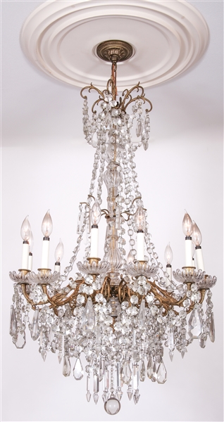 19TH C. FRENCH DORÉ ELECTRIC CHANDELIER