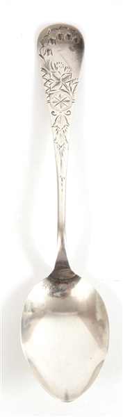 WHITING STERLING SILVER ANTIQUE LILY PATTERN TEASPOON