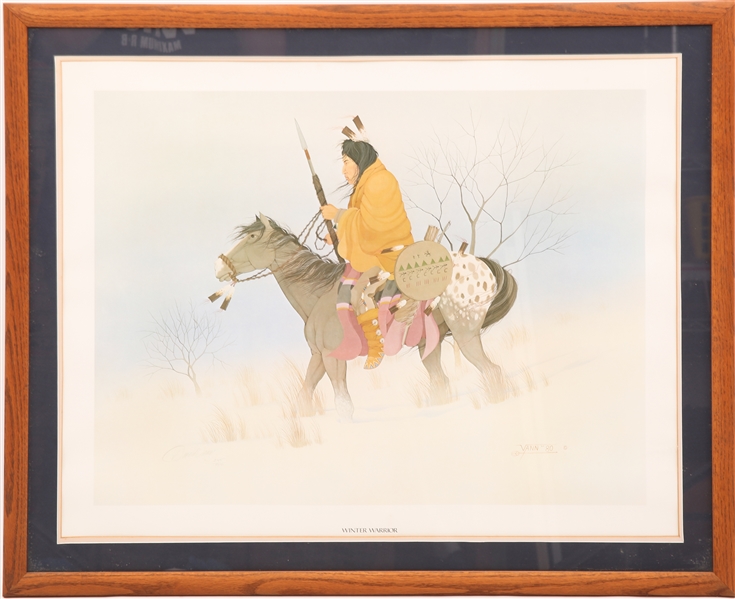 DONALD VANN WINTER WARRIOR SIGNED & NUMBERED LITHOGRAPH