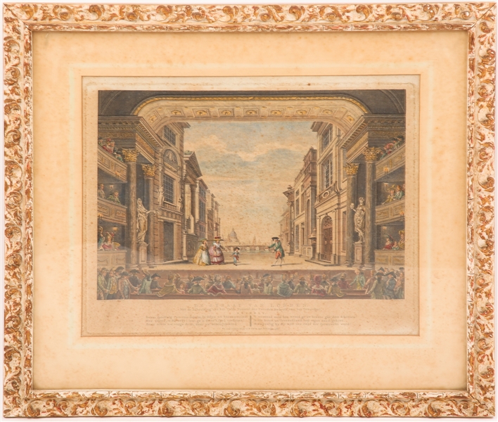 CORNELIS BROUWER ENGRAVING "DE STRAAT VAN LONDON" 1788