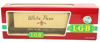 LGB TRAIN #4085 WHITE PASS & YUKON CONTAINER CAR