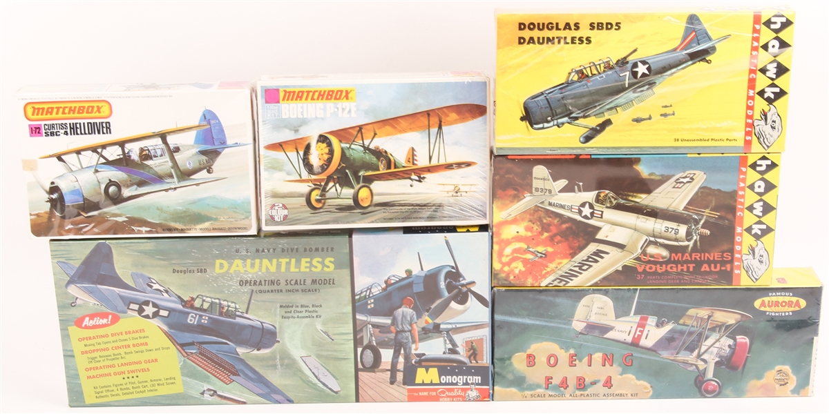 MODEL KITS US MILITARY AIRPLANES - LOT OF 6