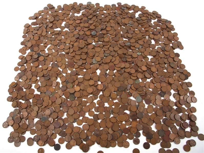 LINCOLN WHEAT CENT COLLECTION - 13.75 LBS