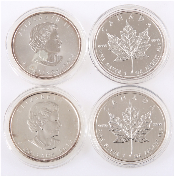 CANADIAN ONE OUNCE FINE SILVER MAPLE LEAF COINS - 4