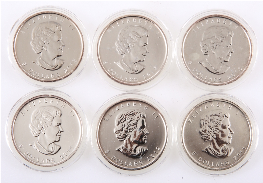 CANADIAN ONE OUNCE FINE SILVER WILDLIFE SERIES COINS