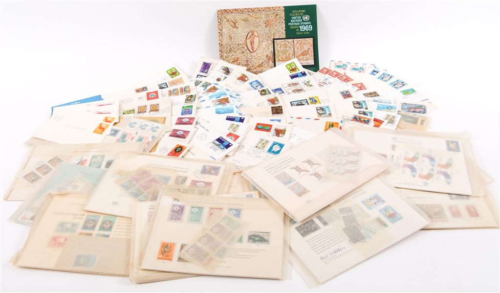 UNITED NATIONS COVERS, STAMPS AND STATIONERY