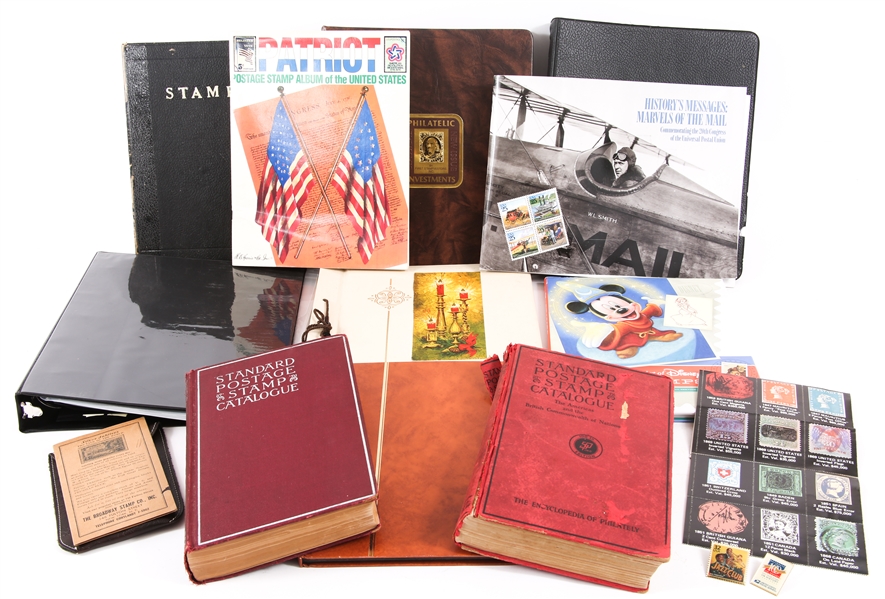 20TH & 21ST C. UNITED STATES POSTAGE STAMPS & BOOKS