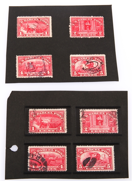 1912 US PARCEL POST STAMPS - LOT OF 8