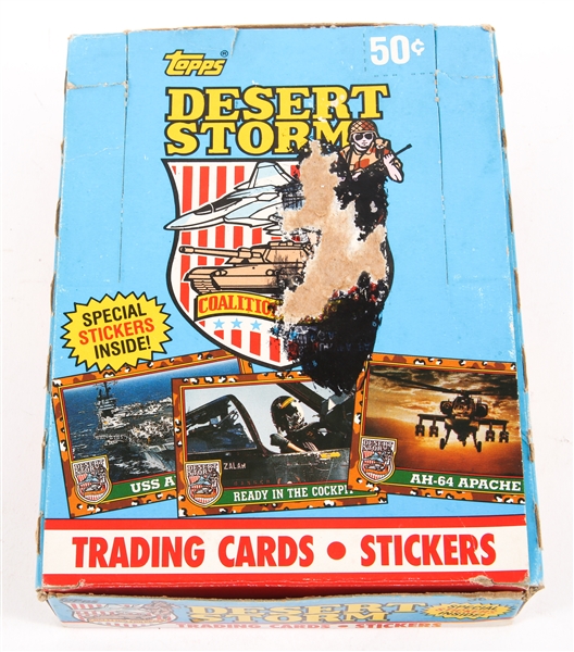 1991 TOPPS DESERT STORM TRADING CARDS & STICKER PACKS