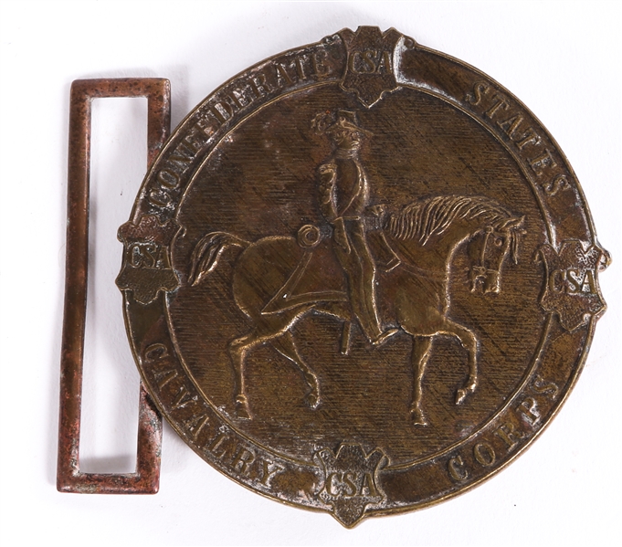 REPRODUCTION CSA CAVALRY CORPS BELT BUCKLE BY J. PURDY
