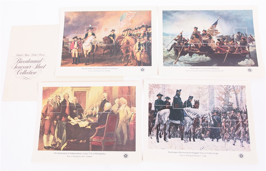 BICENTENNIAL COMMEMORATIVE PICTORIAL STAMP SHEETS