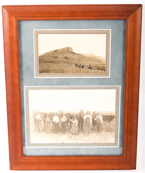 FRAMED COWGIRL CABINET CARDS