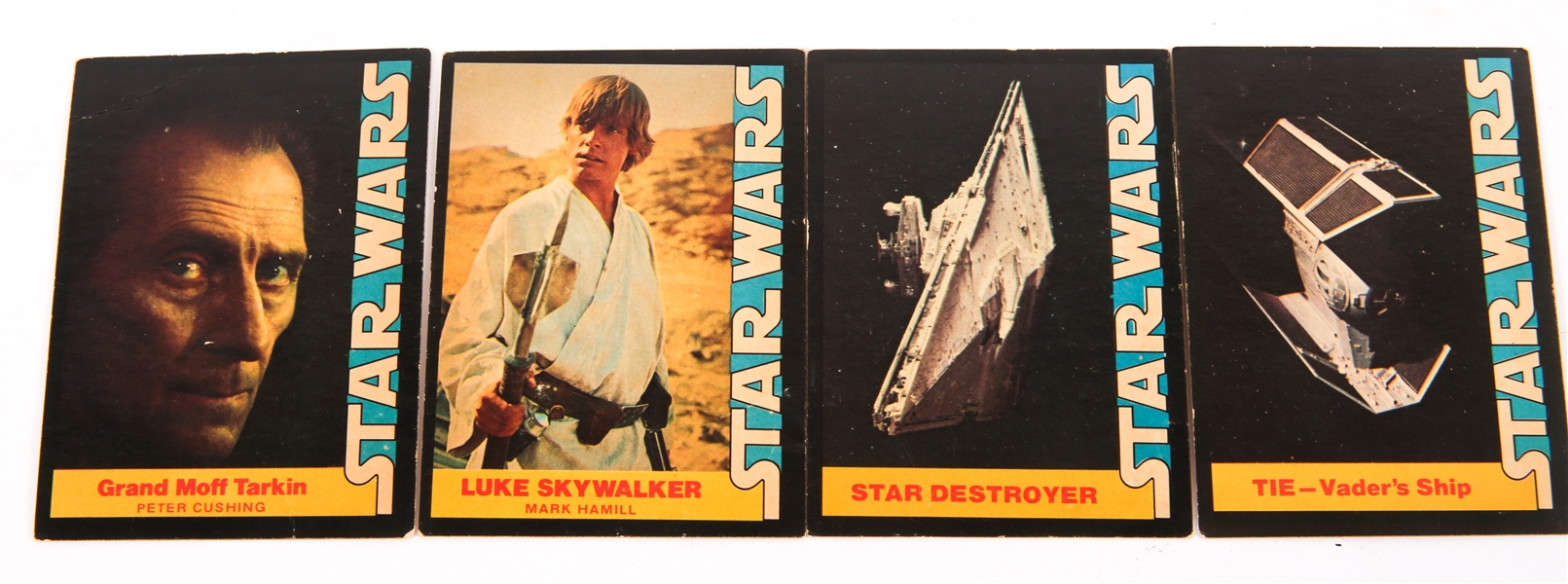 1977 STAR WARS WONDER BREAD TRADING CARDS LOT OF 4