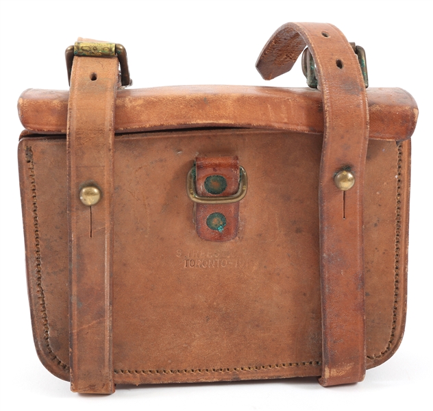 WWI CANADIAN LEATHER AMMO POUCH BY S. TREES & CO.