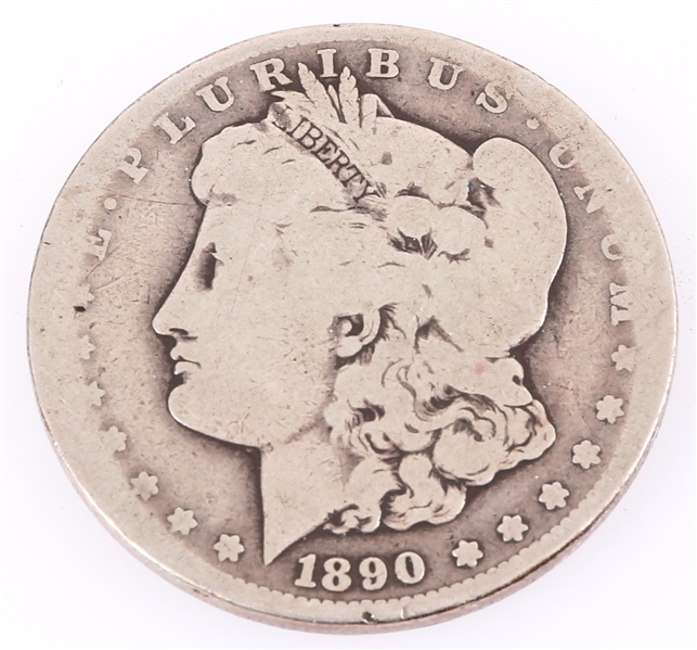 1890 CARSON CITY MORGAN SILVER ONE DOLLAR COIN