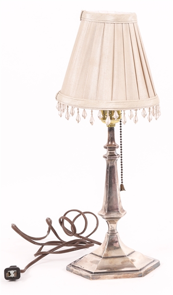 REDLICH AND CO. STERLING SILVER TABLE LAMP