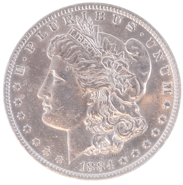 1884-O US MORGAN SILVER DOLLAR COIN