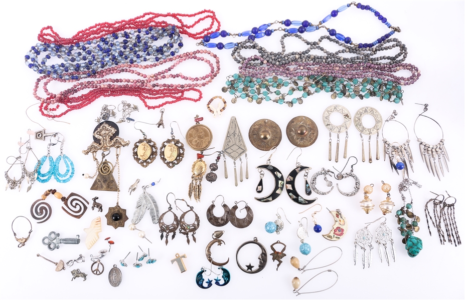 COSTUME JEWELRY - EARRINGS, PENDANTS, NECKLACES & MORE