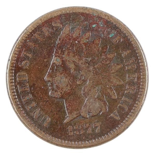 1877 US INDIAN HEAD 1 CENT PENNY 
