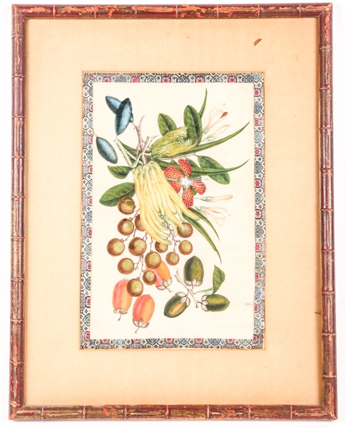 CHINESE SILK PAINTING IN FRAME
