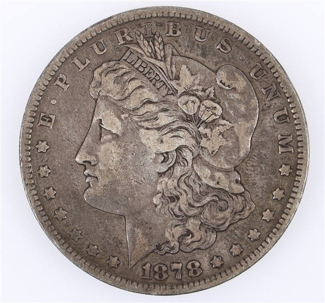 1878 US MORGAN SILVER DOLLAR COIN - 7TF R.1879