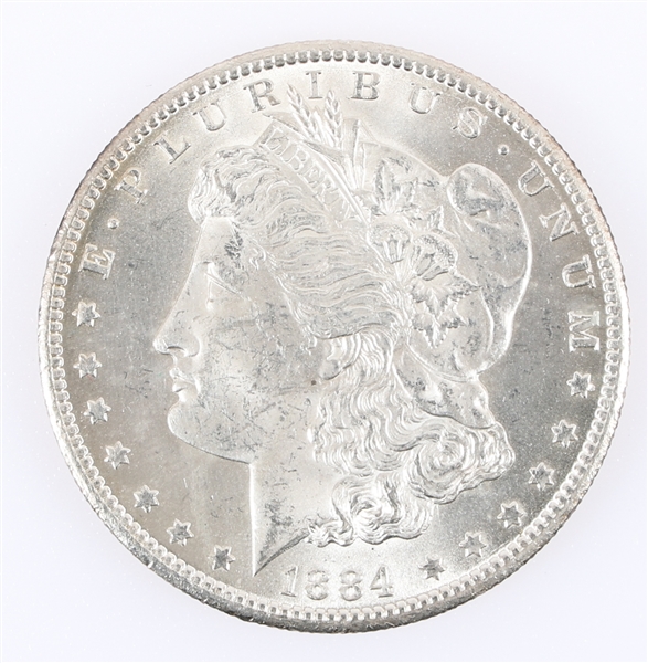 1884-CC US MORGAN SILVER DOLLAR COIN
