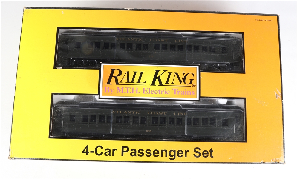 RAIL KING MODEL TRAIN ATLANTIC COAST LINE 4 CAR SET