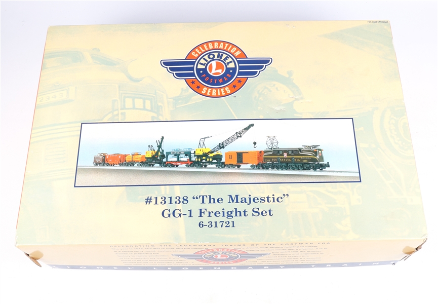 LIONEL O GAUGE #13138 "THE MAJESTIC" GG-1 FREIGHT SET