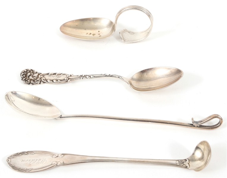 REED & BARTON, WALLACE STERLING SILVER SPOONS