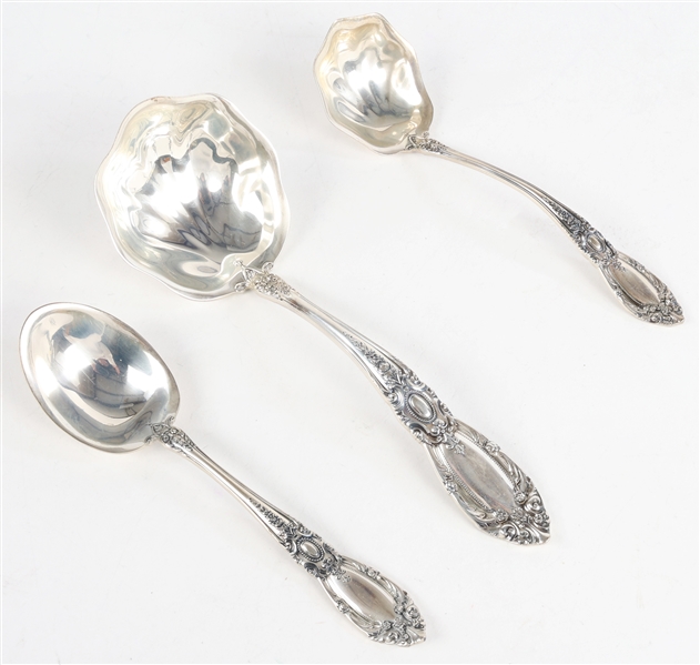 TOWLE KING RICHARD STERLING SILVER LADLES & SPOON