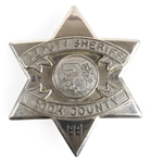 COOK COUNTY ILLINOIS DEPUTY SHERIFF PIE PLATE BADGE 
