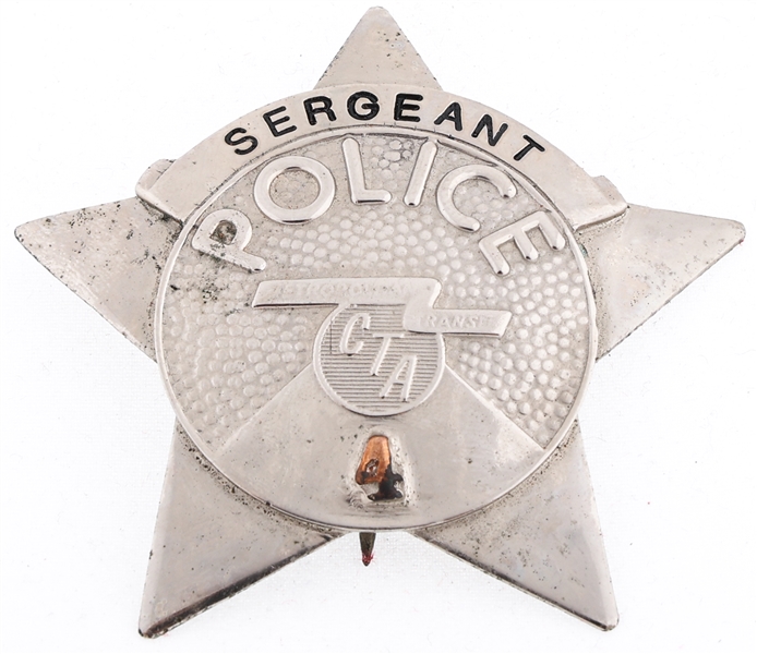 CHICAGO TRANSIT AUTHORITY POLICE SERGEANT BADGE NO. 4
