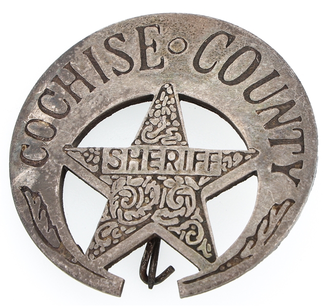 RESTRIKE OF COCHISE COUNTY ARIZONA SHERIFF BADGE 