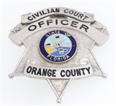 ORANGE COUNTY FL CIVILIAN COURT OFFICER BADGE