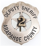 ARAPAHOE COUNTY, COLORADO DEPUTY SHERIFF BADGE NO. 2