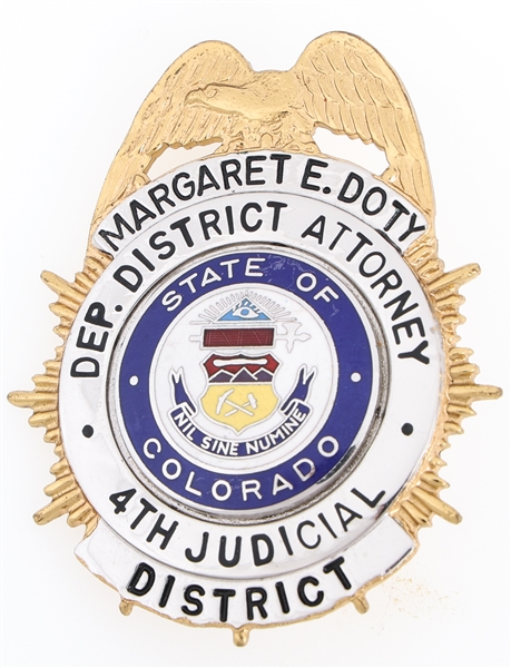 COLORADO 4TH JUDICIAL DISTRICT DEPUTY DA BADGE NAMED