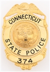 CONNECTICUT STATE POLICE BADGE NO. 374