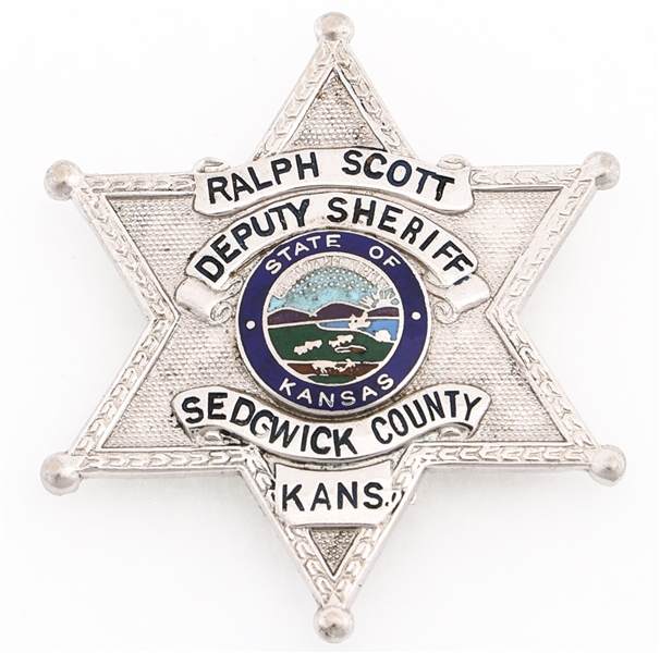 SEDGWICK CO KANSAS DEPUTY SHERIFF BADGE NAMED